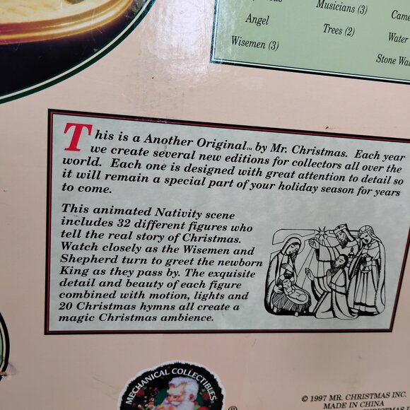 Vintage Mr Christmas Christmas in Bethlehem Nativity 1997 - Picture 11 of 15